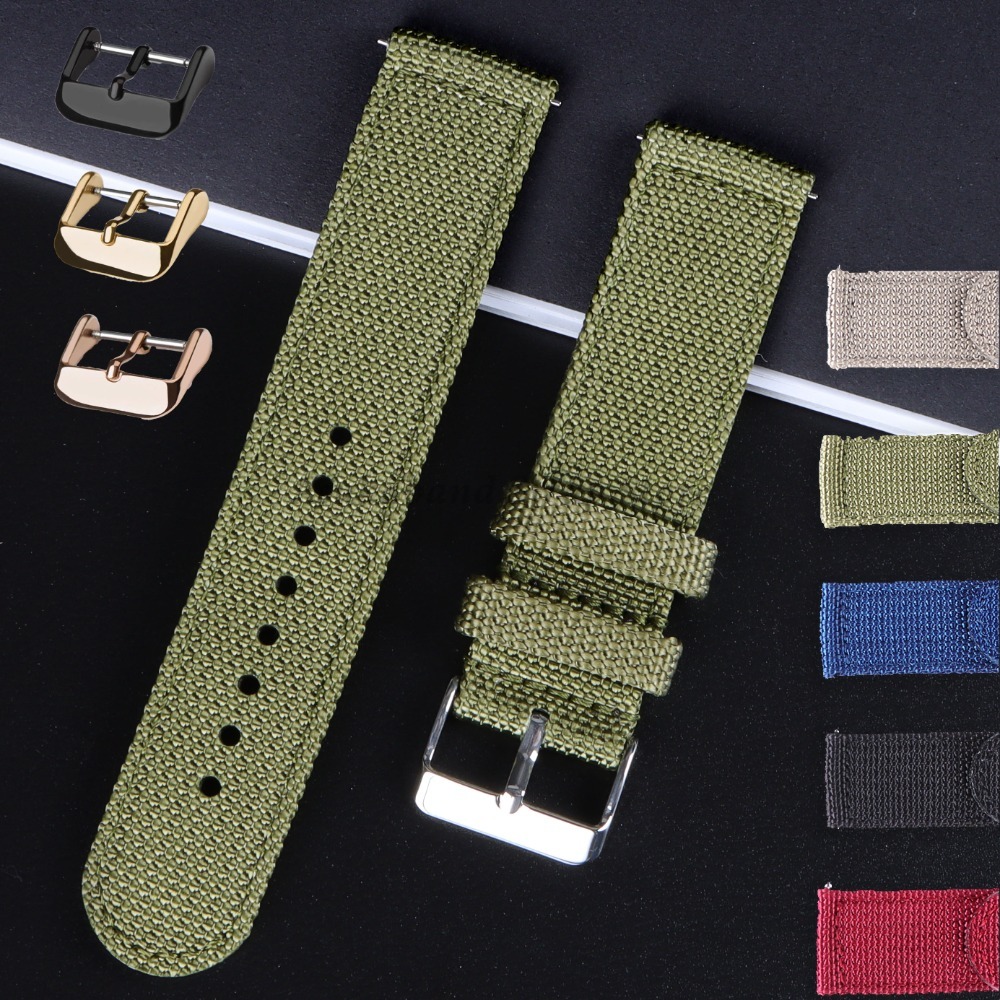 18 20 22 24mm tali kanvas nilo - Nylon Nato Strap ulasan dan harga