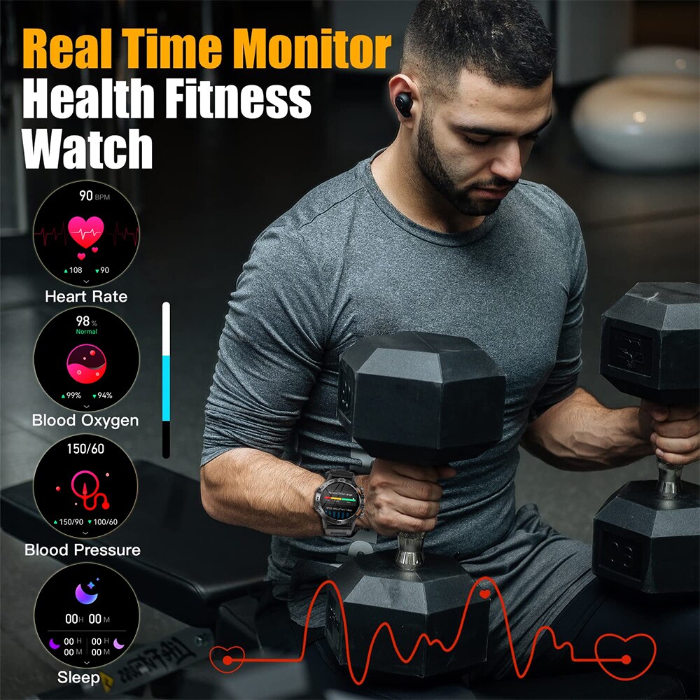 MEVADEN Steel 1.39 inci Jam Ta - Smartwatch Store ulasan dan harga