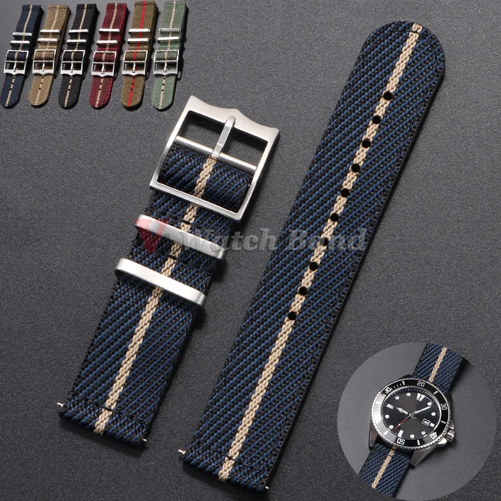 Tali nilon 20 22mm Untuk Tudor - Nylon Nato Strap ulasan dan harga
