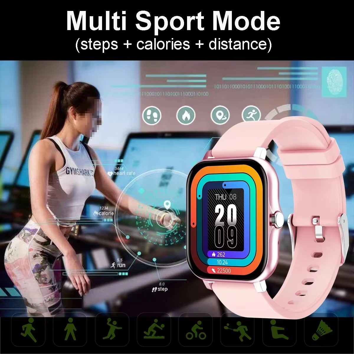 Jam Tangan Pintar Tahan Air 1, - Smartwatch Store ulasan dan harga