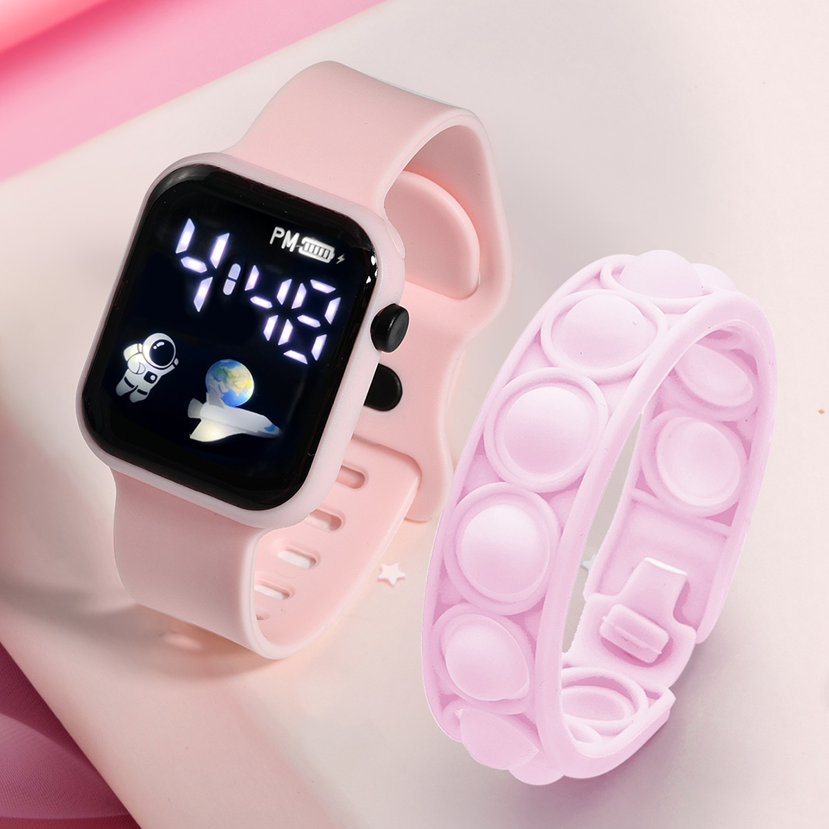Jam tangan pintar anak, 2 buah - Smartwatch Icon ulasan dan harga
